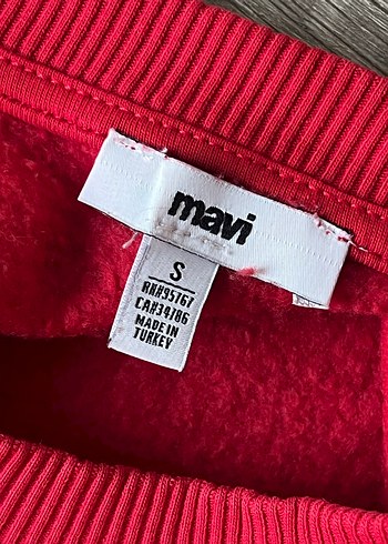 Kırmızı Salaş Kadın Sweatshirt - Görsel 2