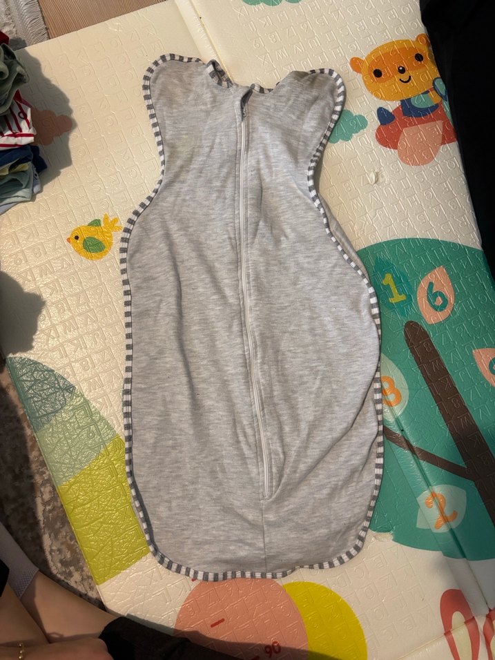 Gri Bebek Kelebek Kundak Uyku Tulumu - Görsel 2