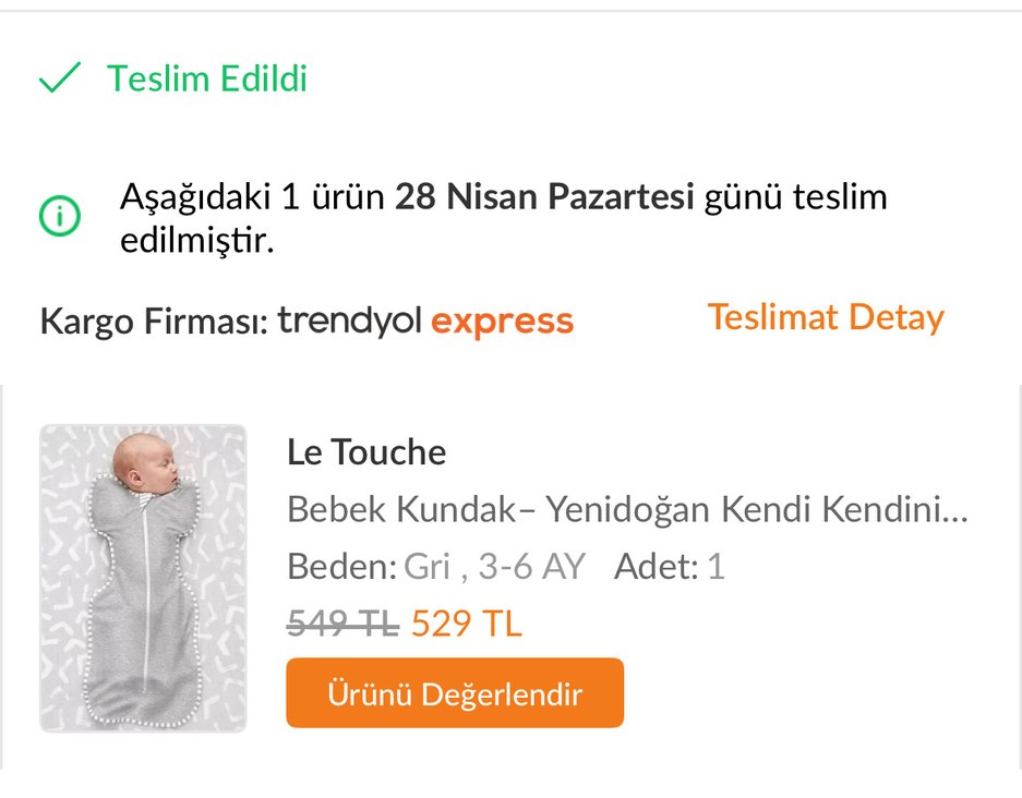 Gri Bebek Kelebek Kundak Uyku Tulumu - Görsel 3
