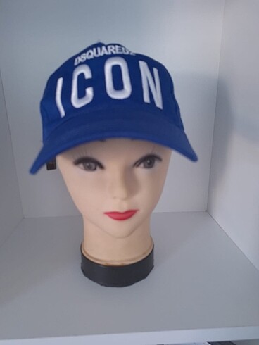  Beden MAVİ ICON YAZILI ŞAPKA