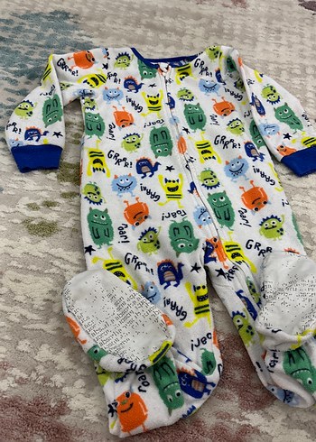 Renkli Desenli Uzun Kollu Bebek Tulum - Görsel 3