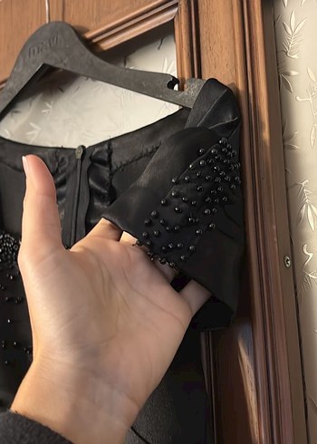 Siyah Vintage Kadın Uzun Kollu Takım Elbise - Görsel 4