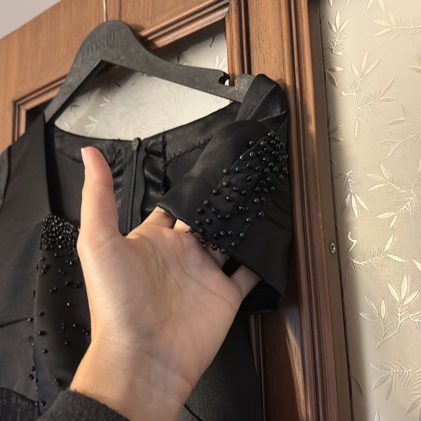 Siyah Vintage Kadın Uzun Kollu Takım Elbise - Görsel 4