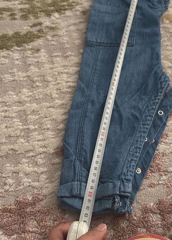 Old Navy Çocuk Kot Tulum Düğmeli Bol Kesim - Görsel 5