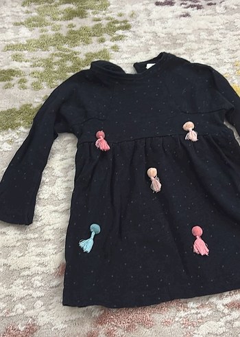 Zara  Püsküllü Kız Çocuk Triko Elbise - Görsel 2