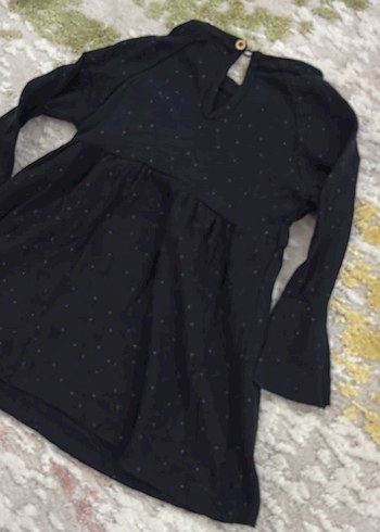 Zara  Püsküllü Kız Çocuk Triko Elbise - Görsel 4