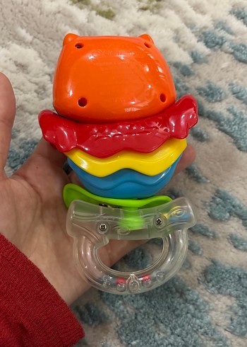 Renkli Baykuş Diş Kaşıyıcı ve Çıngırak - Görsel 2