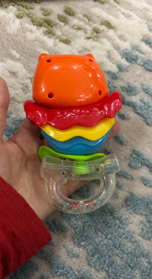 Renkli Baykuş Diş Kaşıyıcı ve Çıngırak - Görsel 2