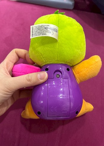 Renkli Mor Gövdeli Peluş Oyuncak Ördek - Görsel 3