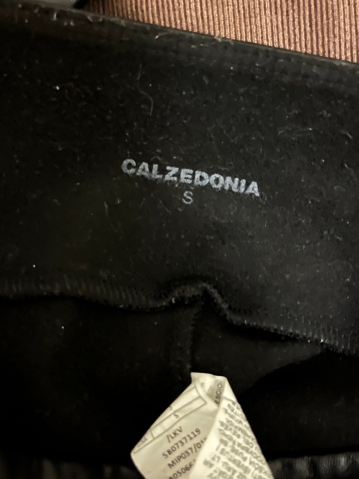 Siyah Deri Kadın Tayt - Görsel 4