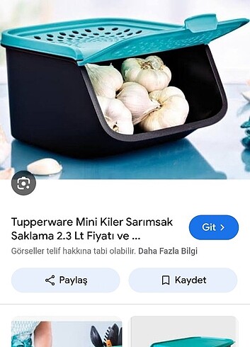 Tupperware kiler sarimsaklik 2.3 lt 