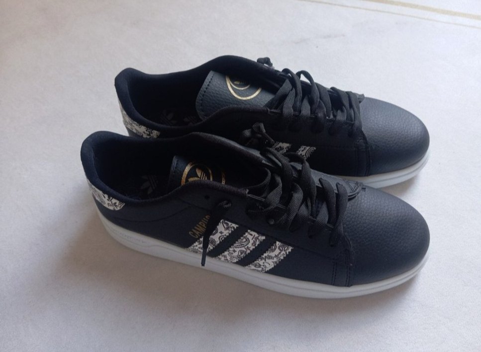 Siyah Baskılı Bağcıklı Spor Ayakkabı - Görsel 2