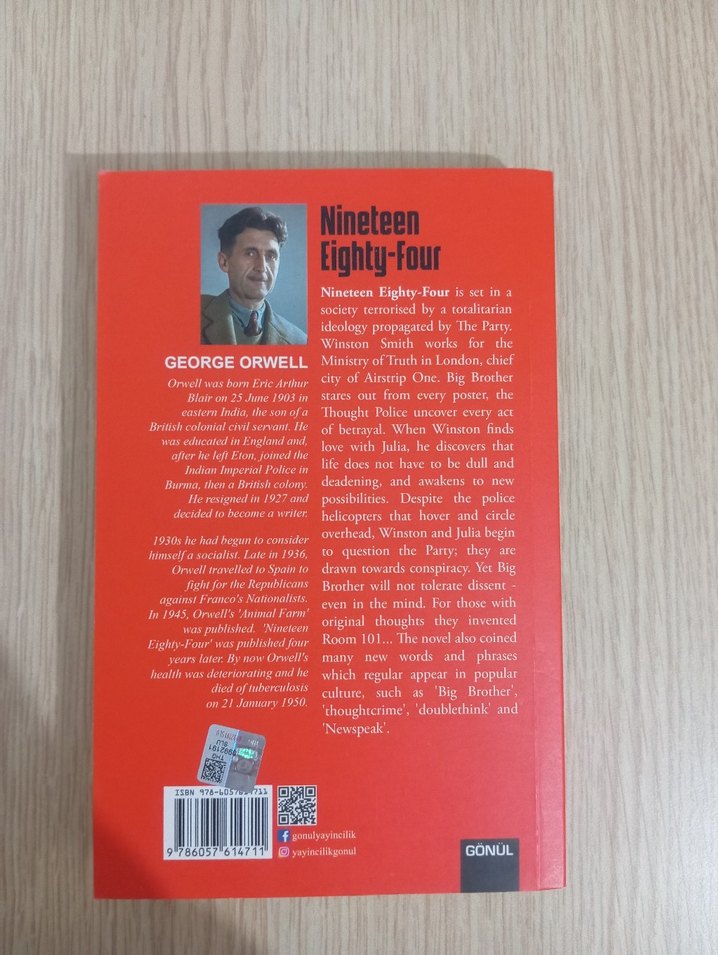 George Orwell - Bin Dokuz Yüz Seksen Dört - Görsel 2