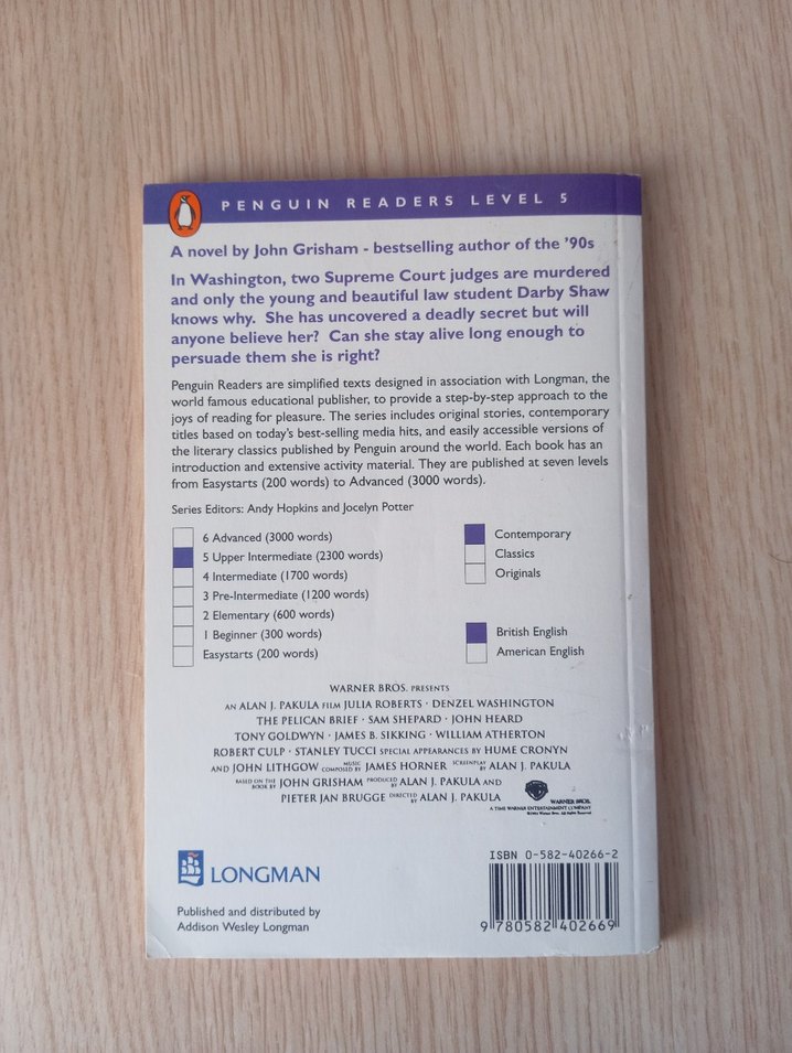 The Pelican Brief - John Grisham Romanı - Görsel 2