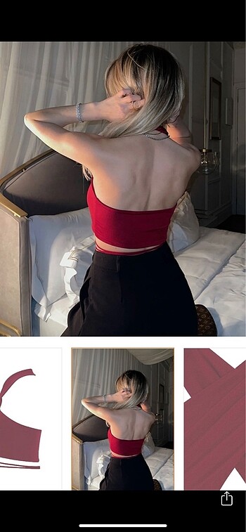 Trendyol & Milla Bordo crop