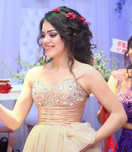 Taş işlemeli abiye