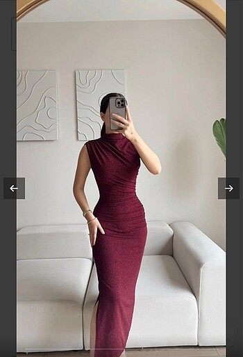 s Beden Simli elbise