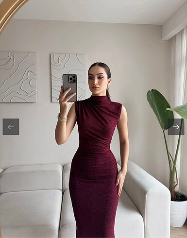 Simli elbise