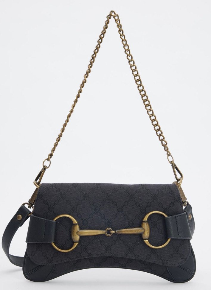 Manuka Tokalı Siyah Deri Vintage Kadın Çanta - Görsel 3