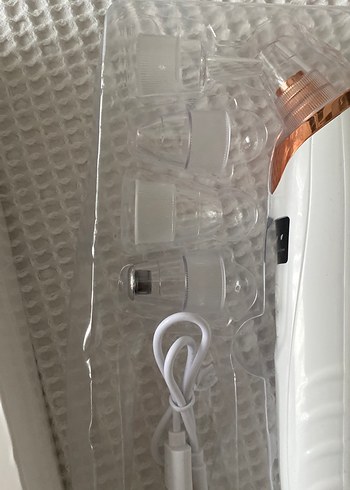 Beyaz Çok Fonksiyonlu Yüz Temizleme Cihazı - Görsel 5