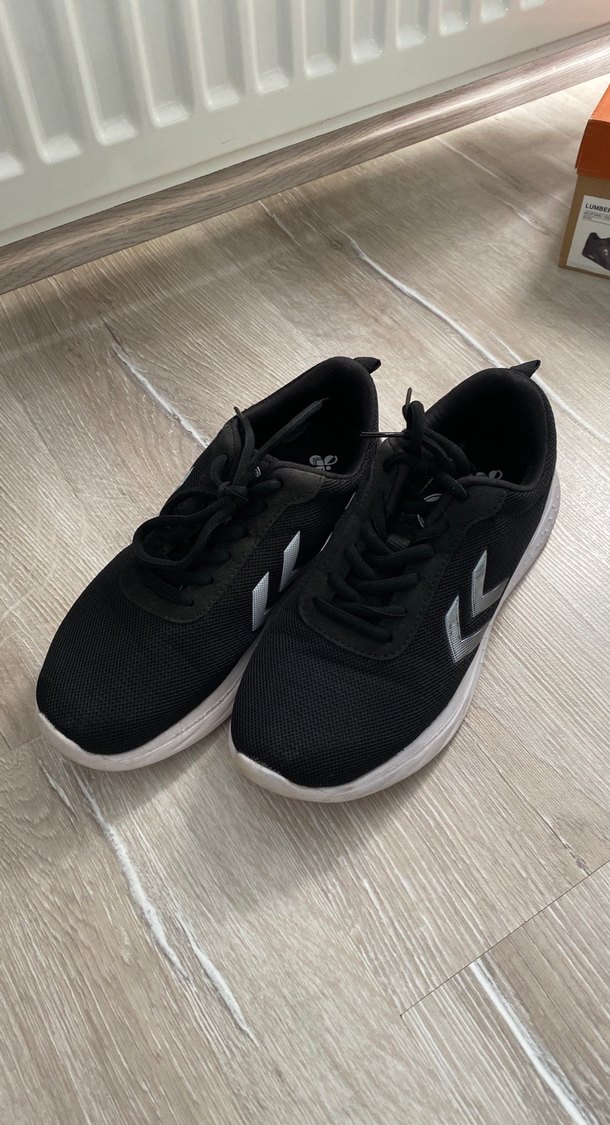 Siyah Elastik Bağcıklı Kadın Spor Ayakkabı - Görsel 2