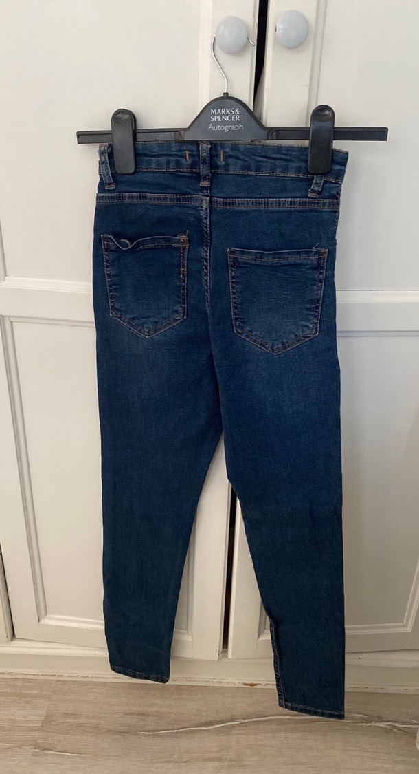 Koyu Mavi Kadın Denim Dar Kesim Jean - Görsel 4