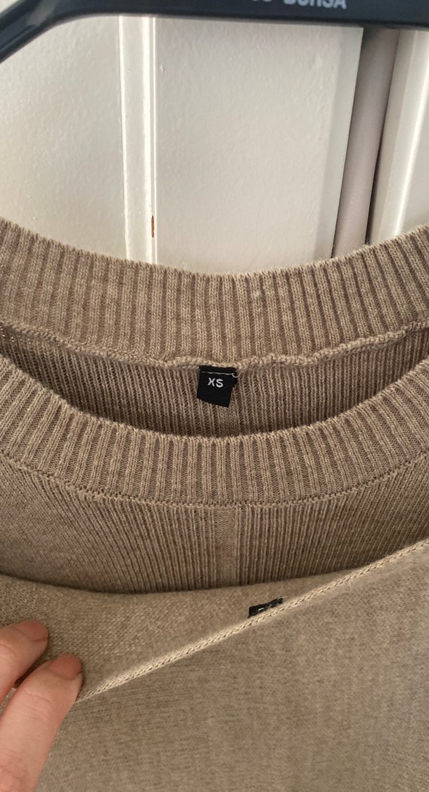 Bej Kadın Triko Uzun Elbise - Görsel 3