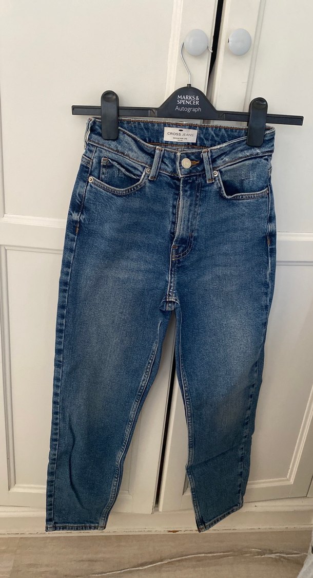 Mavi Normal Boy Kadın Denim Pantolon - Görsel 2