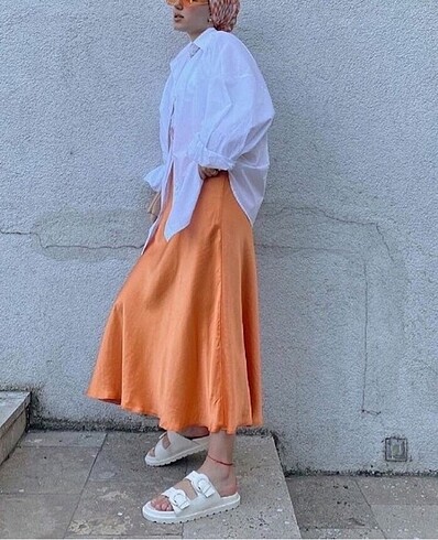 Portakal rengi etek - Görsel 2