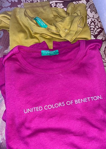 Benetton 2 li %100 pamuk tişört - Görsel 3