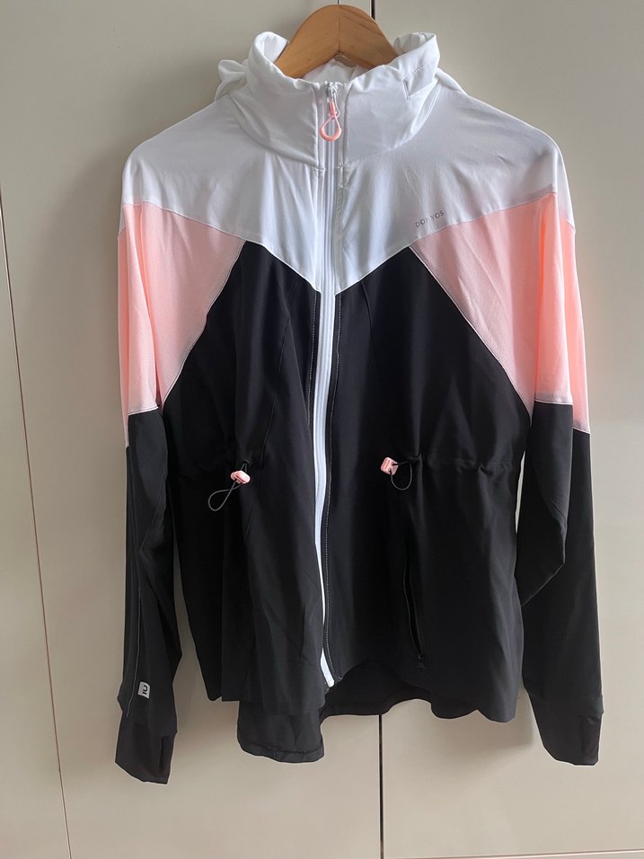 Domyos parmak geçirmeli şapkalı fitness üst - Görsel 2