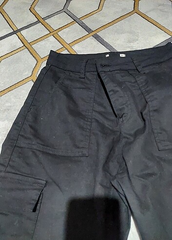 l Beden siyah Renk Kargo pantolon unisex