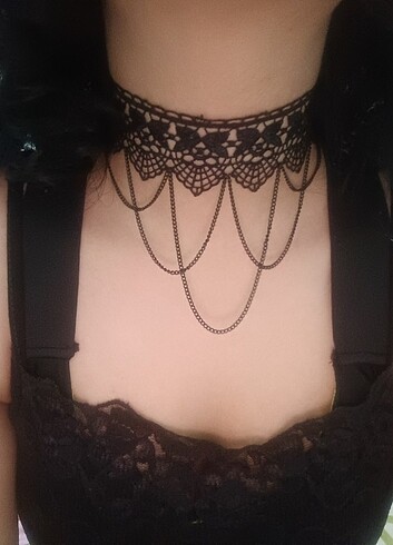 Dantel gotik choker