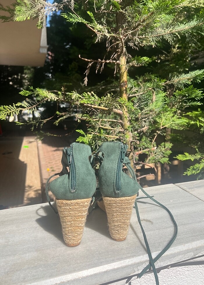 Dolgu topuk yazlık hazır yazlık ayakkabı - Görsel 2