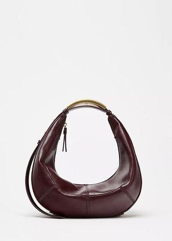 zara metal saplı oval çanta