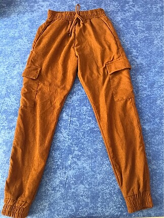 Kargo kadife pantalon