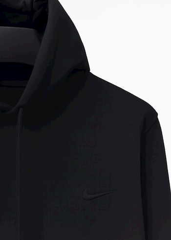 l Beden Siyah Erkek Kapüşonlu Sweatshirt