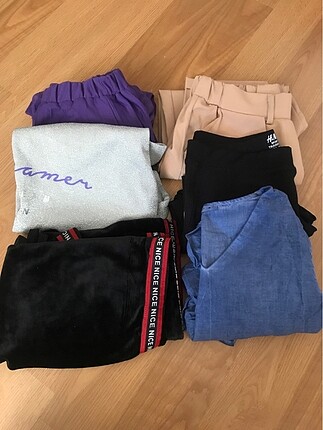 1Pantolon,1 Tayt,2 adet etek 2 adet üst