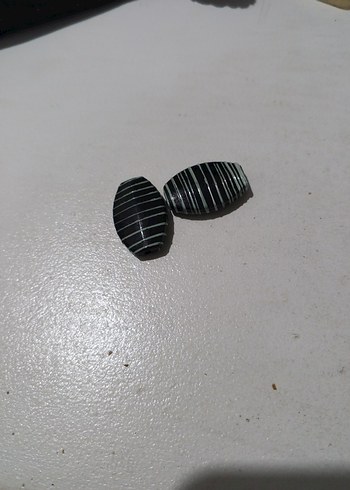 Süvari Modern Siyah Beyaz Cizgili Oval Kupeler