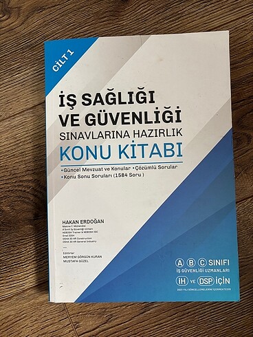 İŞ SAĞLIĞI VE GÜVENLİĞİ KİTAPLARI