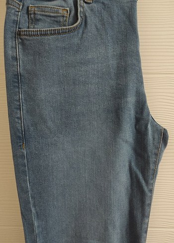 13-14 Yaş Beden LC Waikiki Düğmeli Mavi Denim Erkek Jean 13-14 yaş