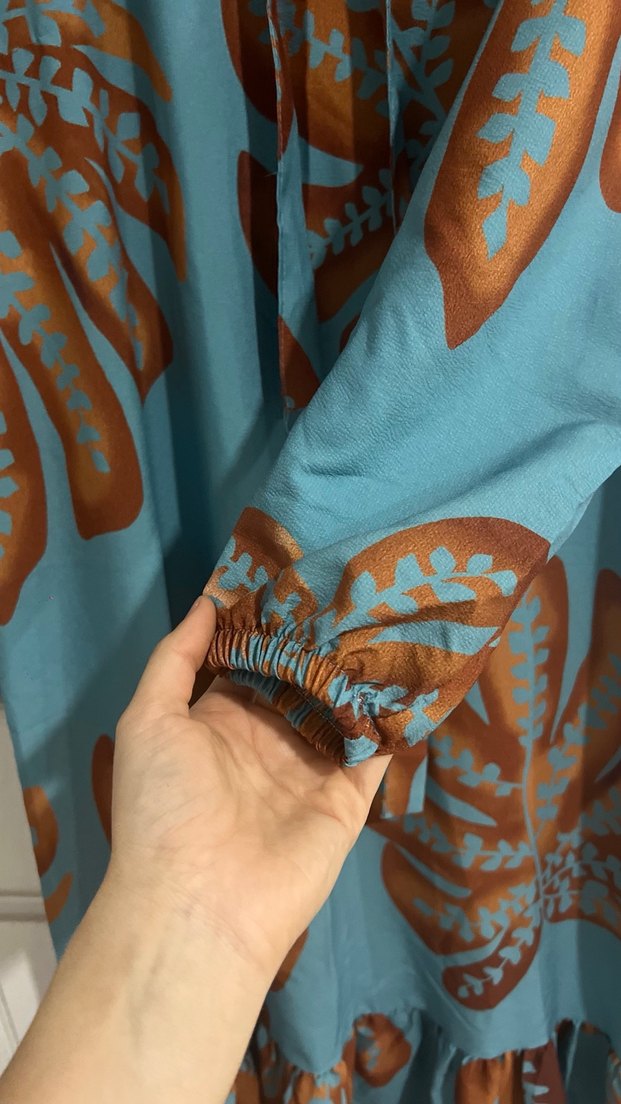 Bohem Uzun Kollu Uzun Elbise - Görsel 3