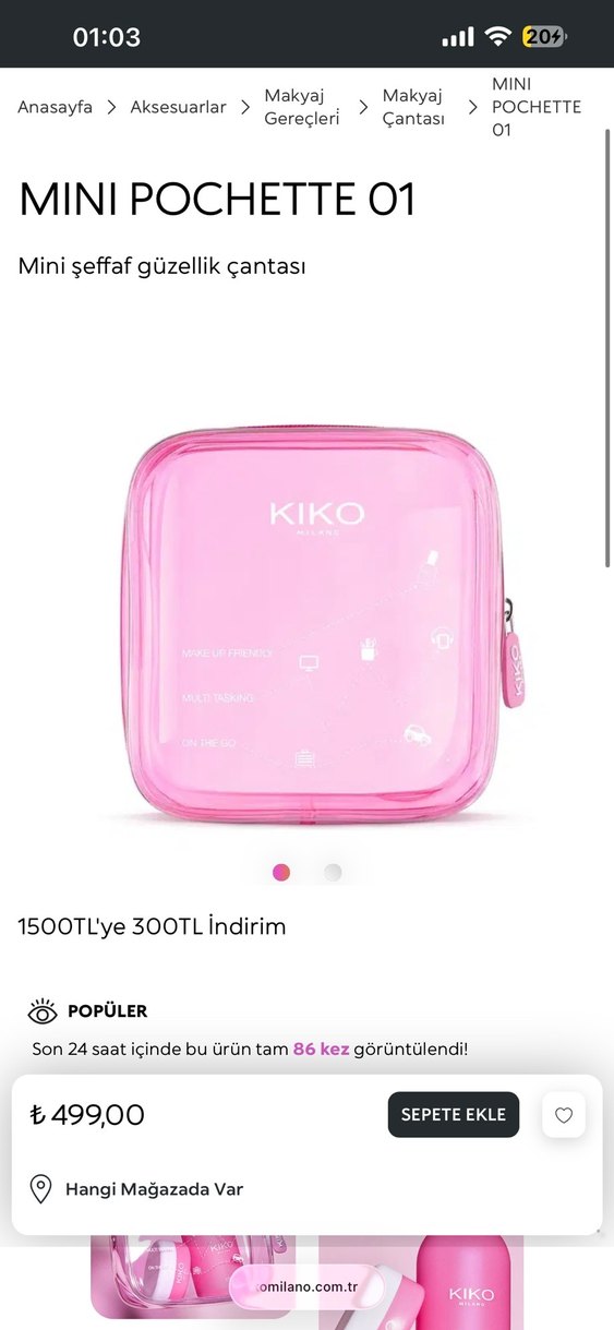 Kiko Makyaj Çantası - Görsel 3