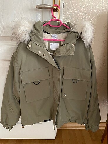 yeşil mont bershka