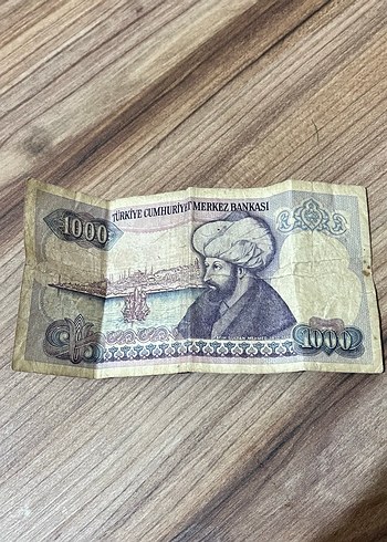 Eski 1000 Türk Lirası Banknotu - Görsel 2