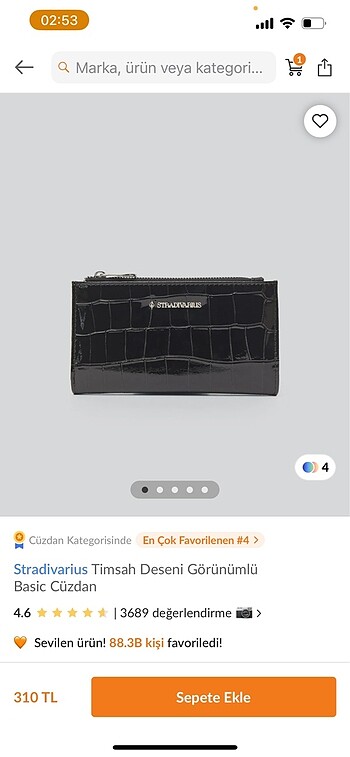Stradivarius cüzdan