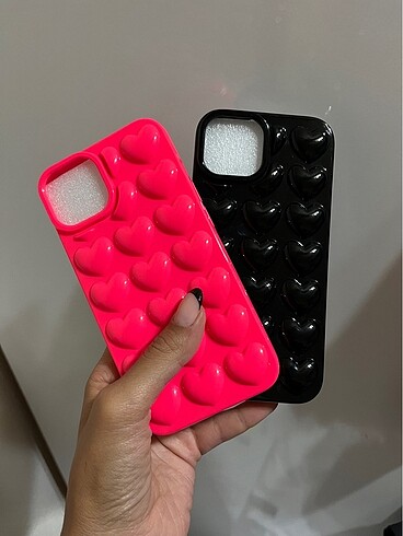 iPhone 13-14 uyumlu kalpli kılıf (iki adet)