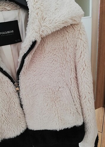 s Beden ten rengi Renk #mont #kürklü #peluş #Pull&bear
