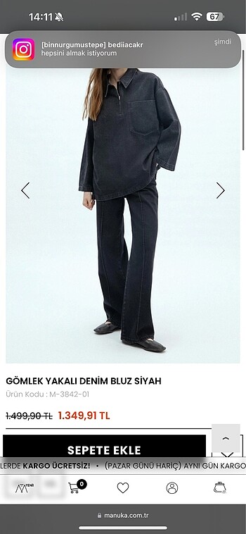 Diğer Manuka denim kot tunik