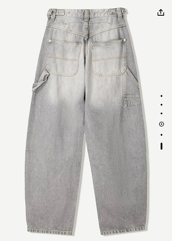 Bershka Ayarlanabilir balloon fit carpenter jean